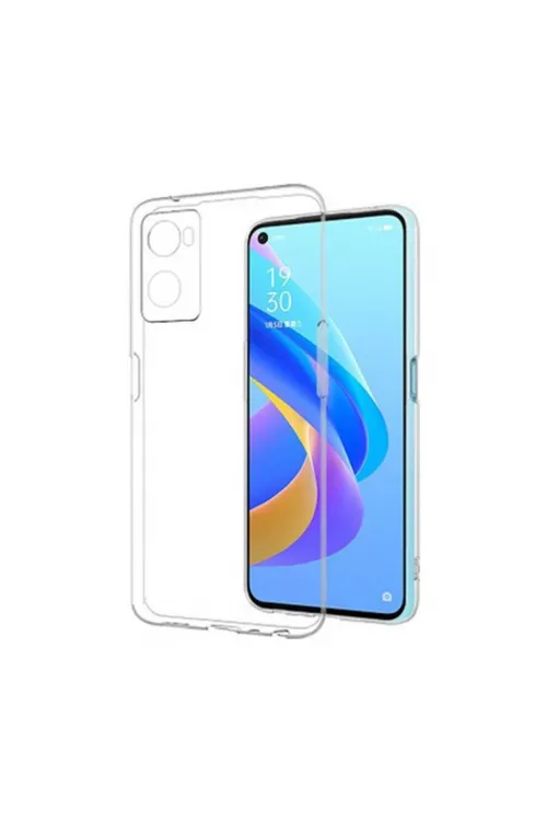 Oppo A96 Kılıf Lüx Şeffaf Silikon
