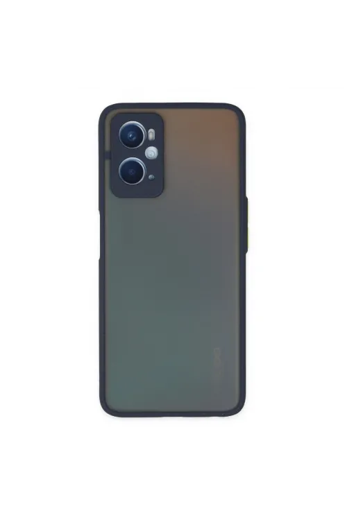 Oppo A96 Kılıf Montreal Silikon Kapak - Lacivert