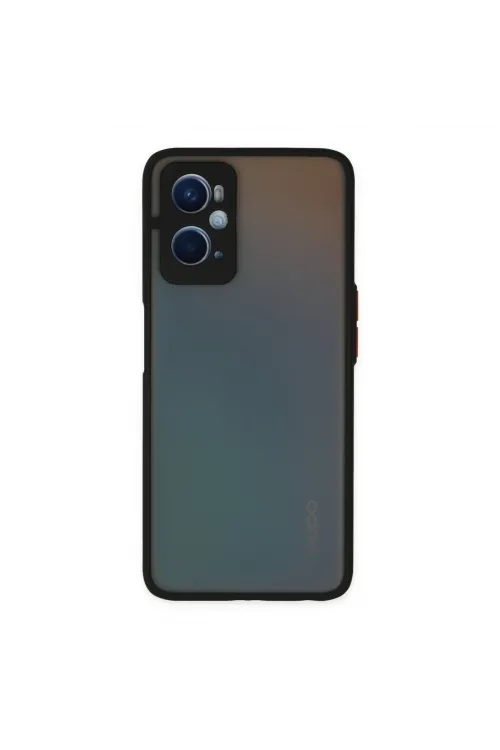 Oppo A96 Kılıf Montreal Silikon Kapak - Siyah
