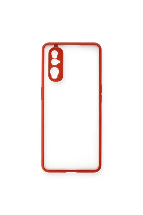 Oppo Find X2 Kılıf Montreal Silikon Kapak - Kırmızı
