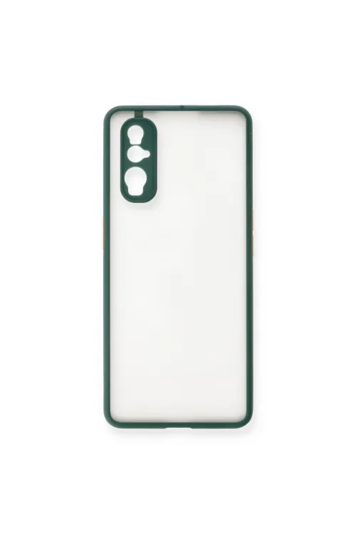 Oppo Find X2 Kılıf Montreal Silikon Kapak - Yeşil