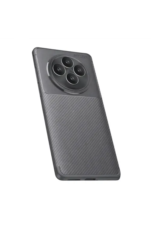 Oppo Reno 11 Fs Kılıf Auto Focus Karbon Kapak - Gri