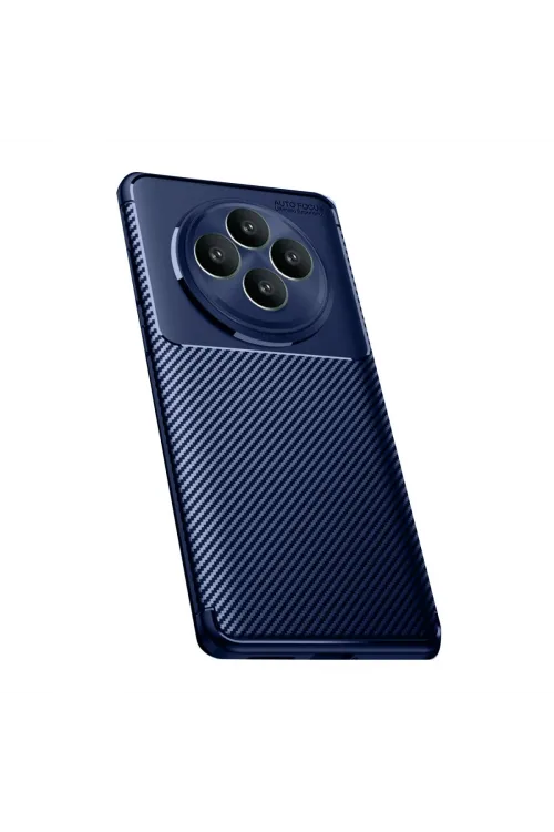 Oppo Reno 11 Fs Kılıf Auto Focus Karbon Kapak - Lacivert
