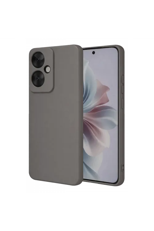 Oppo Reno 11f Kılıf First Silikon - Gri