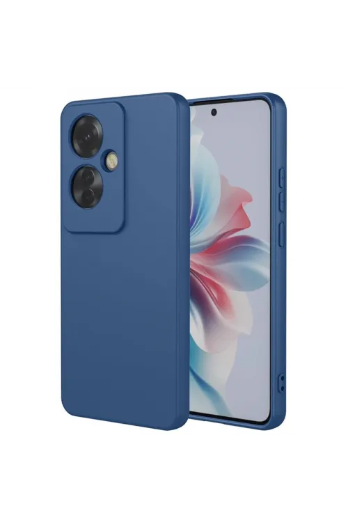 Oppo Reno 11f Kılıf First Silikon - Lacivert