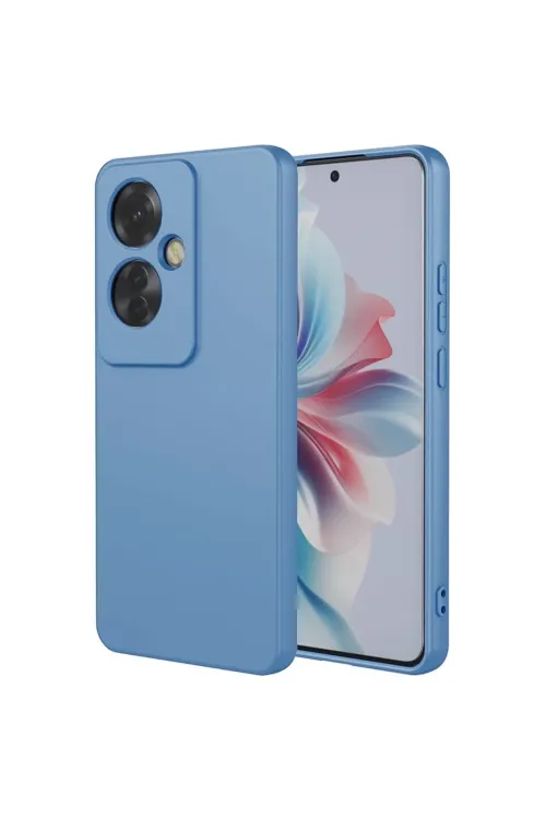 Oppo Reno 11f Kılıf First Silikon - Mavi
