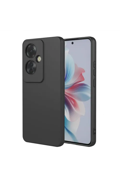 Oppo Reno 11f Kılıf First Silikon - Siyah