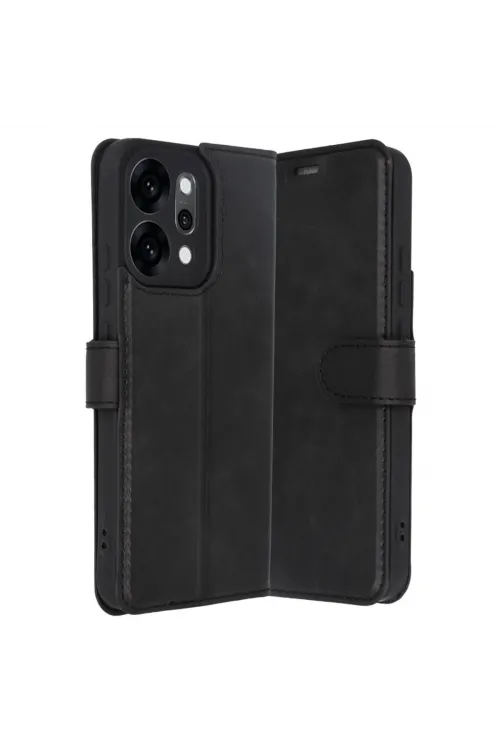 Oppo Reno 14 Trend S Plus Kapaklı Kılıf - Siyah