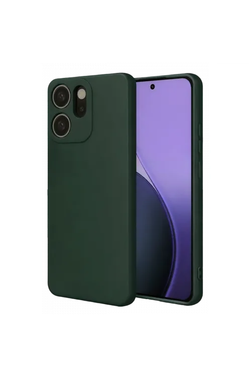 Oppo Reno 14f First Silikon - Koyu Yeşil
