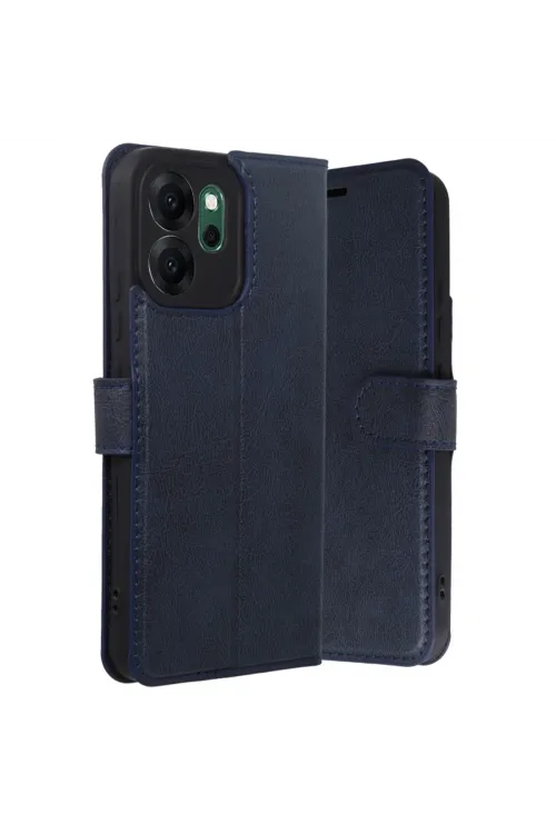 Oppo Reno 14f Trend S Plus Kapaklı Kılıf - Lacivert