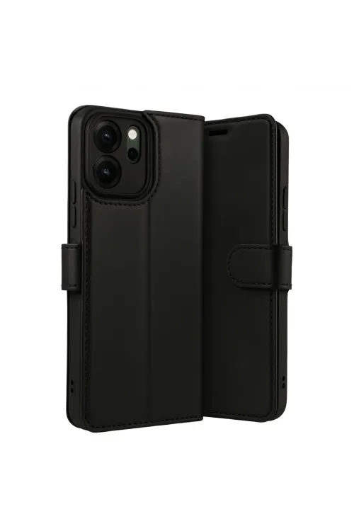 Oppo Reno 14f Trend S Plus Kapaklı Kılıf - Siyah
