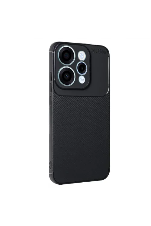 Oppo Reno 15 Auto Focus Karbon Kapak - Siyah