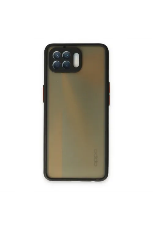 Oppo Reno 4 Lite Kılıf Montreal Silikon Kapak - Siyah