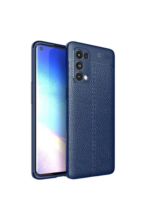Oppo Reno 5 Pro Kılıf Auto Focus Kapak - Lacivert