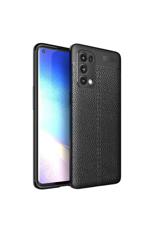 Oppo Reno 5 Pro Kılıf Auto Focus Kapak - Siyah
