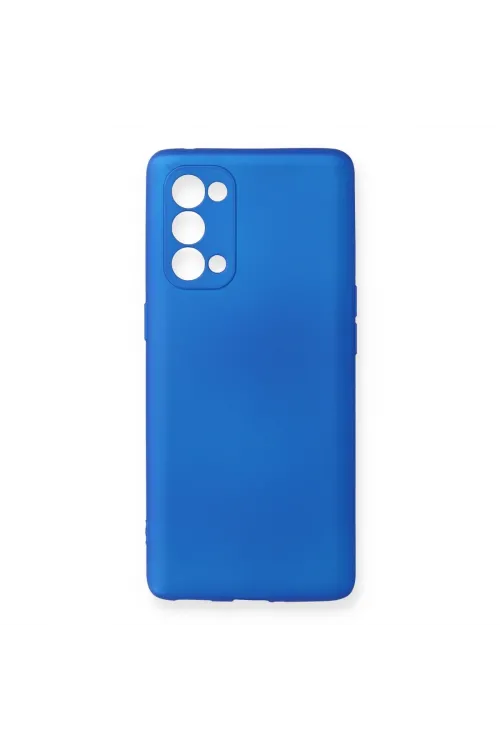 Oppo Reno 5 Pro Kılıf First Silikon - Mavi