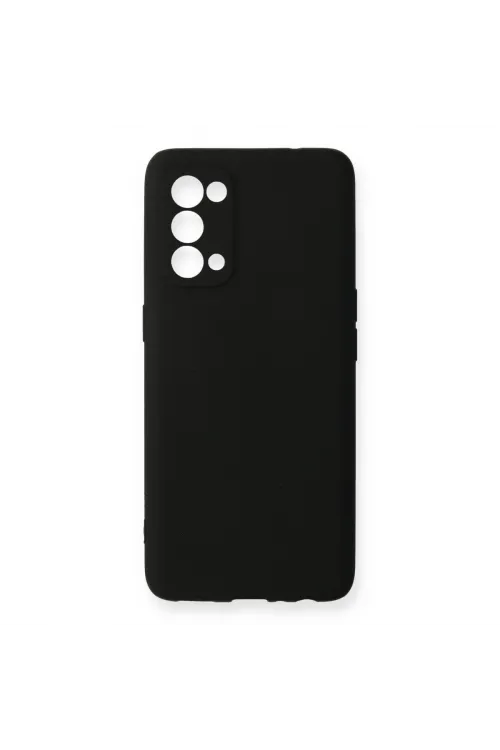 Oppo Reno 5 Pro Kılıf First Silikon - Siyah