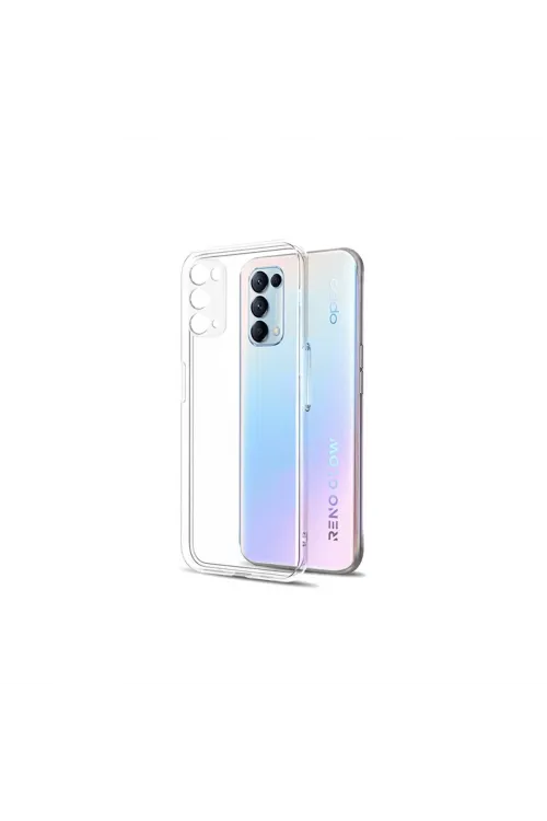 Oppo Reno 5 Pro Kılıf Lüx Şeffaf Silikon
