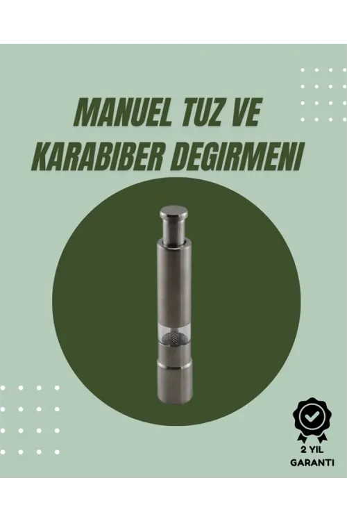 Orta Boy Kararbiber Ve Tuz Öğütücü – Kolay Kullanım, Şık Tasarım