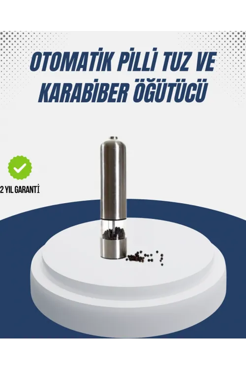 Otomatik Baharat Değirmeni Paslanmaz Gövde Ergonomik Tasarım