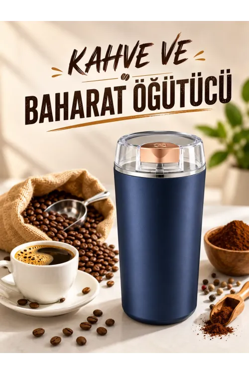 Otomatik Kahve Ve Baharat Öğütücü Kolay Ve Taşınabilir Paslanmaz Çelik