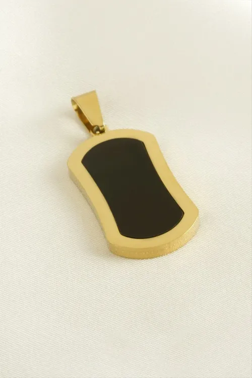 Oval Çelik Kolye Ucu 1,5*3 cm