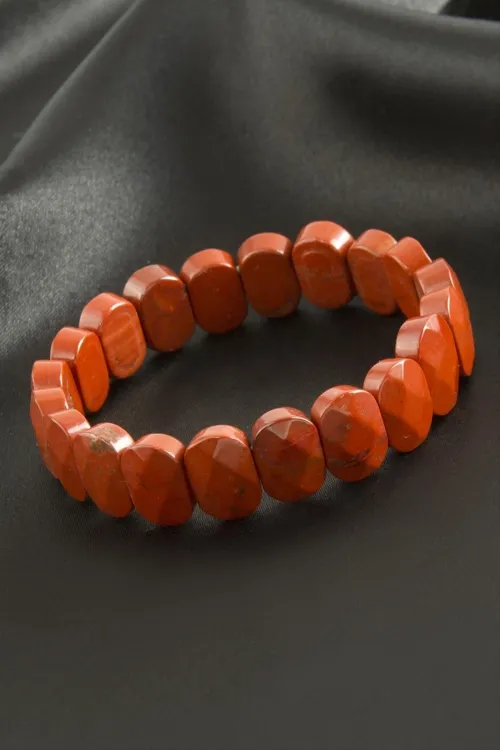 Oval Kesim Jasper Doğaltaşlı Bileklik