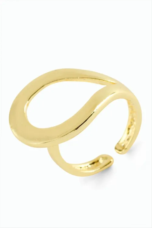 Oval Metal Yüzük
