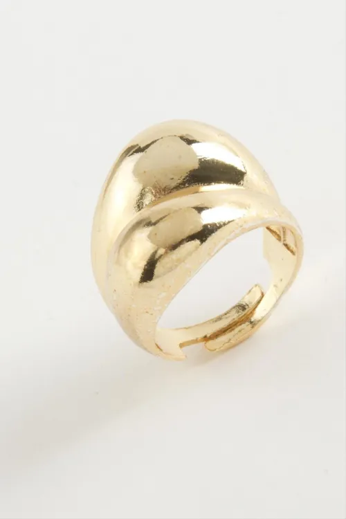 Oval Metal Yüzük