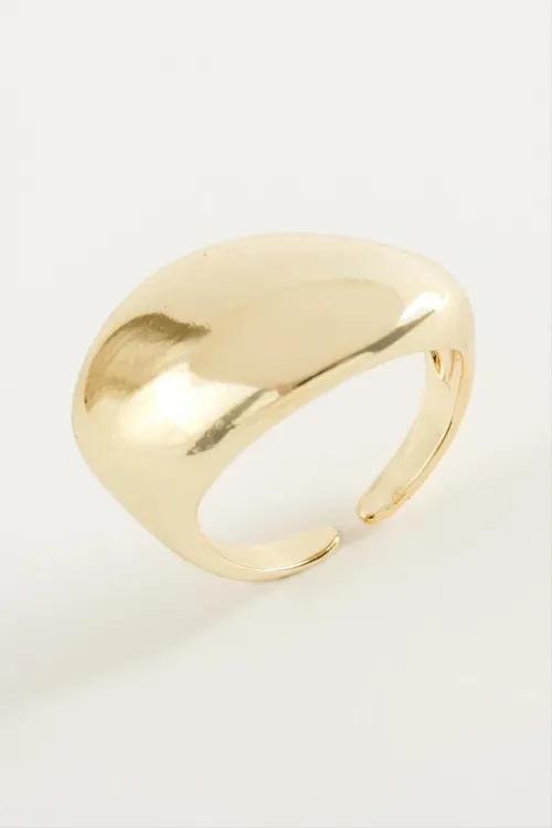 Oval Metal Yüzük