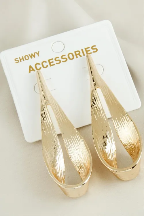 Oval Yeni Sezon Metal Küpe