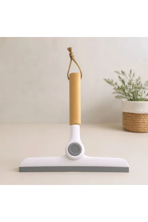 Oynar Başlı Cam Silme Aparatı Ahşap Sap 16.5 cm Uç 24 cm