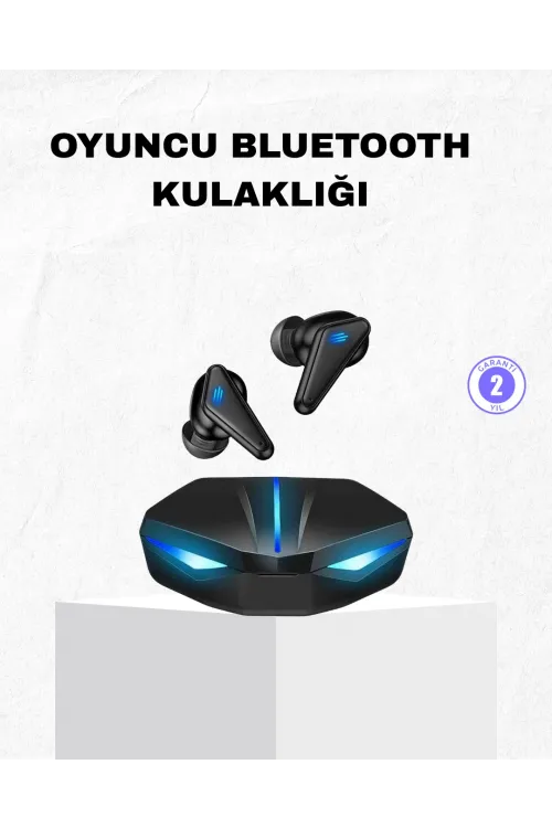 Oyuncu Bluetooth Kulaklık Tam Kablosuz Stereo Led Işıklı