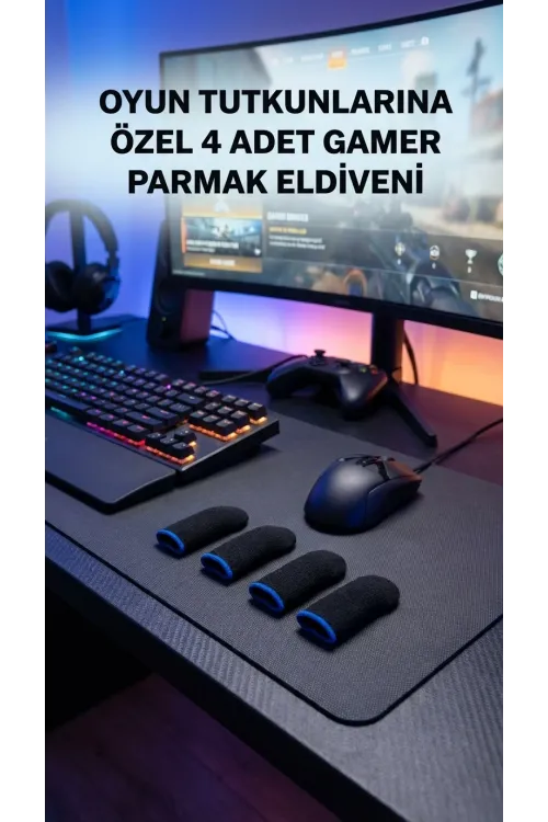 Oyuncu Parmaklık Eldiven Hassas Kontrol Konforlu Tasarım
