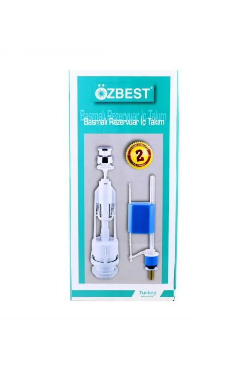 Özbest Su Tasarruflu Basmalı Klozet Rezervuar İç Takımı  Uyumlu ve Dayanıklı
