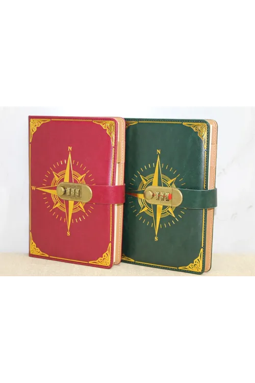 Özel Tasarım Şifreli Deri Defter
