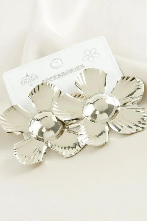 Papatya Metal Küpe