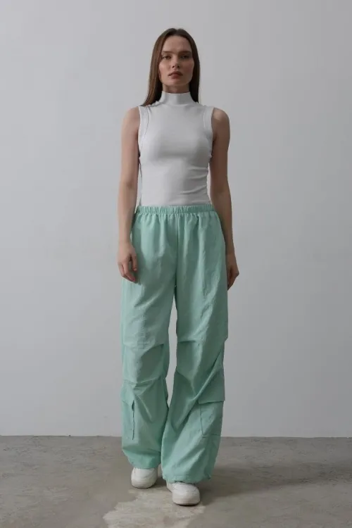 Paraşüt Cargo Pantolon - Mint