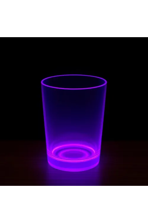 Partyglow Neon Mor Bardak 8.5 X 10.5 Cm