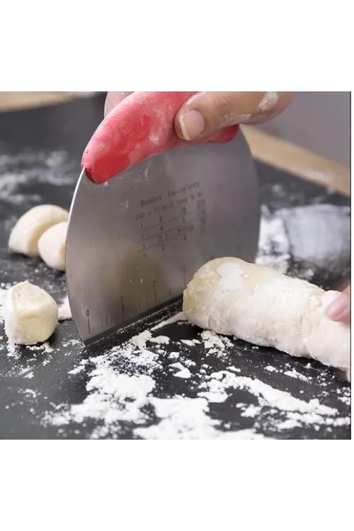 Paslanmaz Çelik Hamur Kesme ve Şekillendirme Spatulası