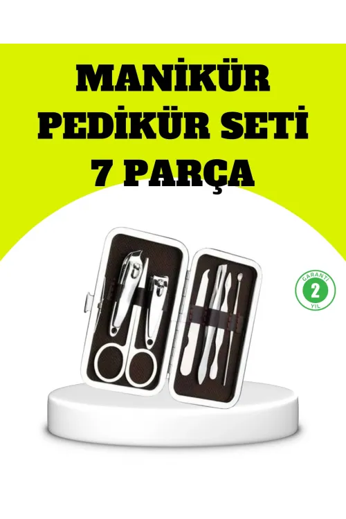Paslanmaz Çelik Kişisel Bakım Seti – 7 Parça