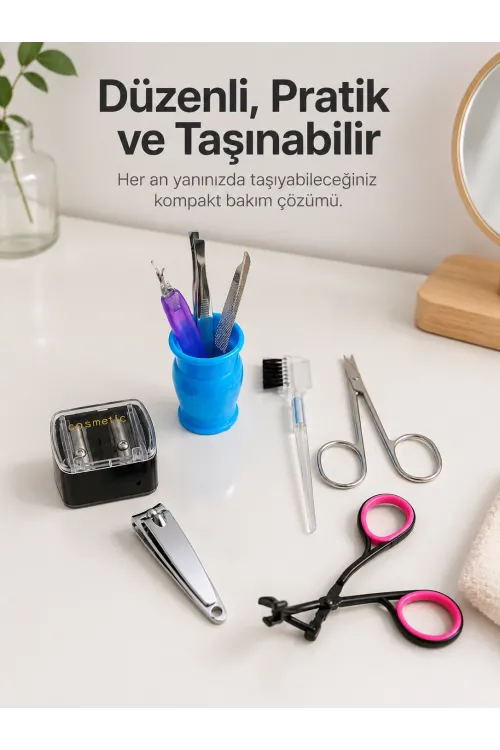 Paslanmaz Çelik Manikür Seti Tırnak Kaş Ve Kişisel Bakım Aletleri