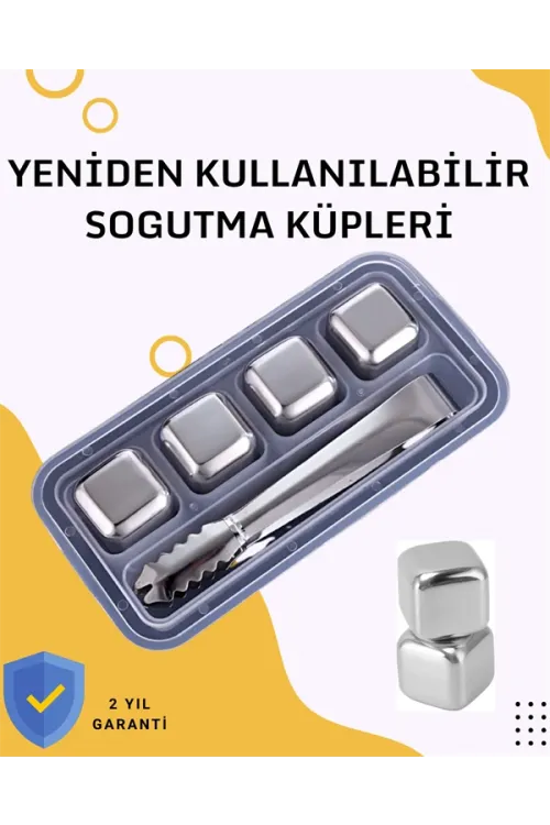 Paslanmaz Metal Buz Küpleri-çok Amaçlı Kullanıma Uygun