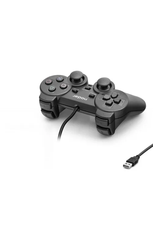 Pc Uyumlu Kablolu Usb Gamepad Oyun Kolu - Siyah ND401
