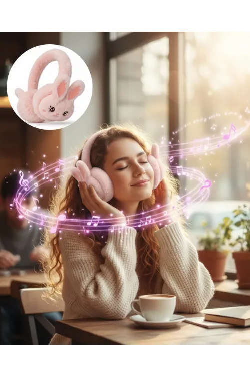 Peluş Kulaklıklı Bluetooth Kablosuz Müzik Dinleme Ve Görüşme Özellikli