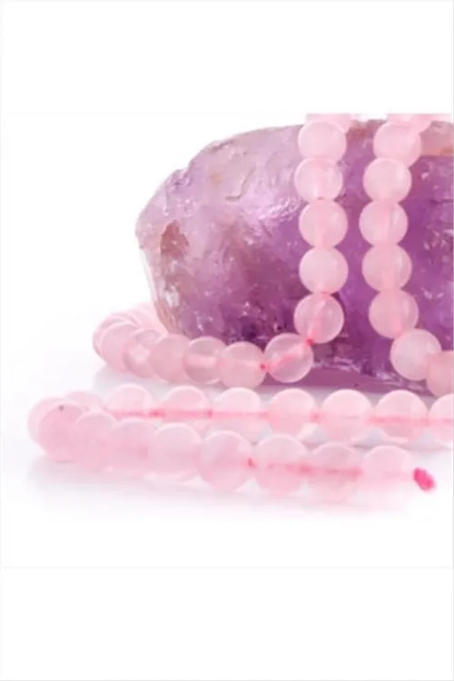 Pembe Kuvars Taşı Parlak 10 mm