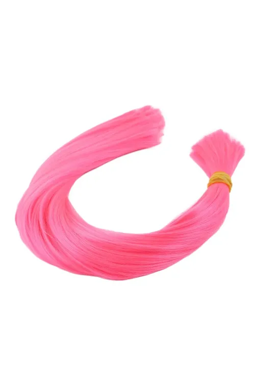 Pembe Renkli Sentetik Boğum Saç - 1Kg