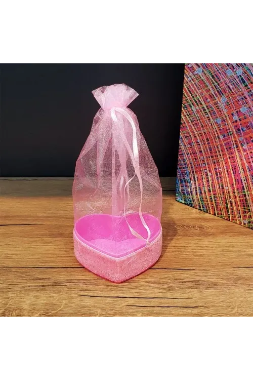 Pembe Tül Kese