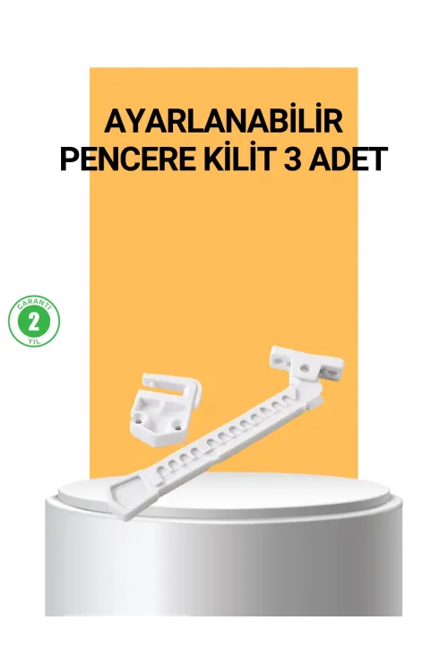 Pencere Cam Emniyet Kilidi Açılma Sınırlayıcı Set