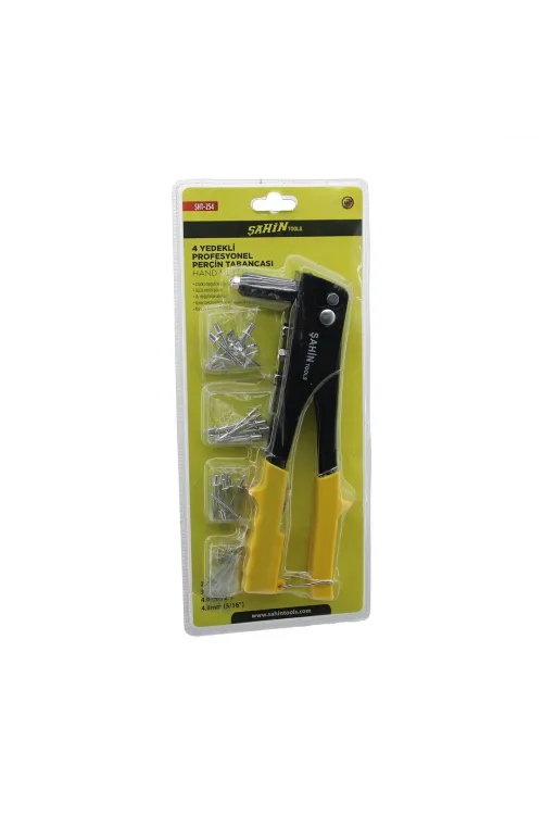Perçin Tabanca Makine Seti = 4 Boy Uç = 2.4- 3.2 - 4 - 4.8 + 4 Boy Kalınlık X 10pcs=40pcs İğne